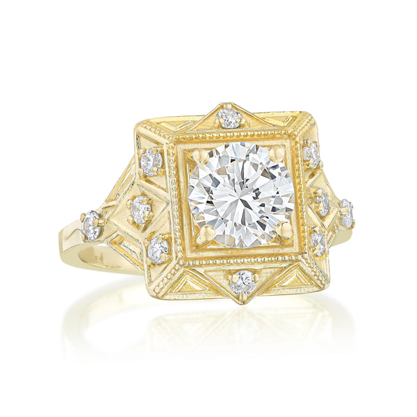 Antique Inspired Diamond Ring