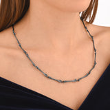 Blackened Silver Femora Necklace