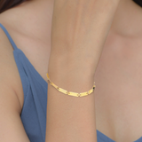 Gold Tab Bracelet