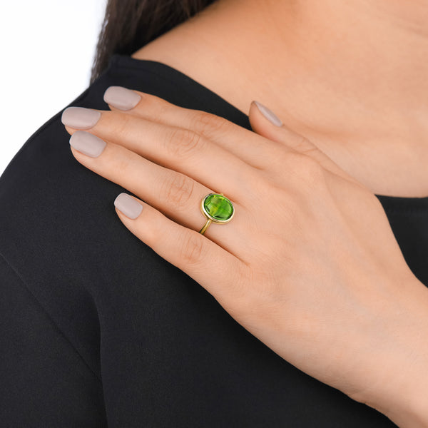 Green Tourmaline Ring