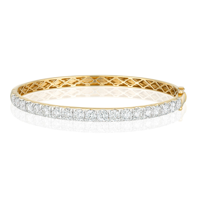 White Gold Diamond Bangle, Gold Diamond Bracelet, Pave Diamond Bangle -  Olivacom