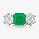 Emerald and Diamond Ring