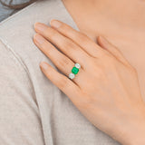 Emerald and Diamond Ring
