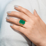 Emerald Art Deco Ring