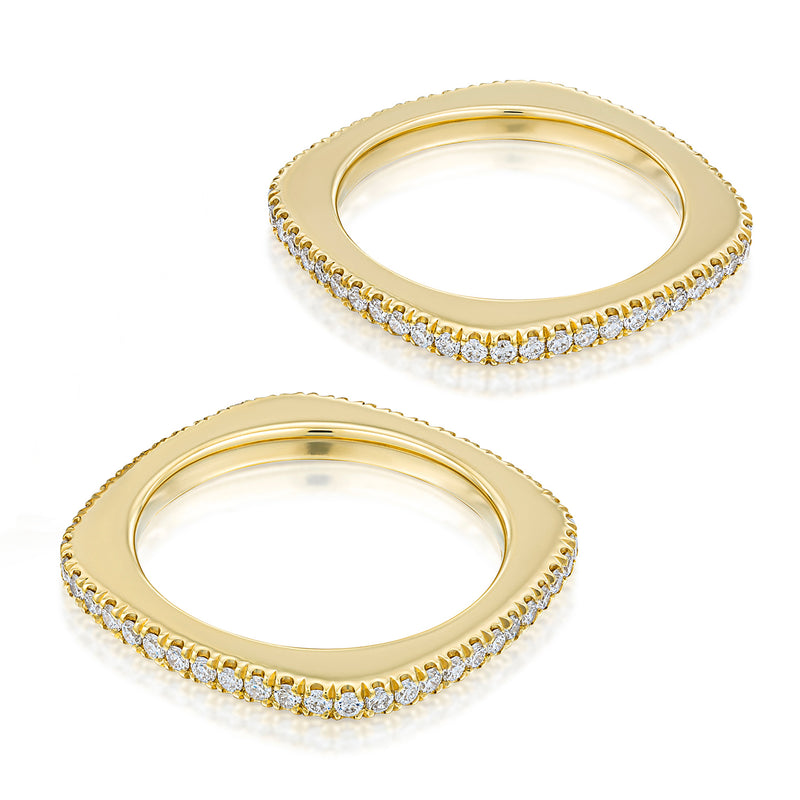 White Diamond Stack Band Set