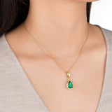 Columbian Emerald Charm