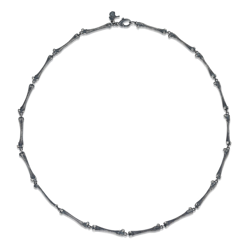 Blackened Silver Femora Necklace