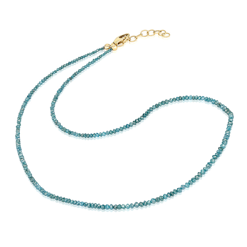 Blue Green Diamond Necklace