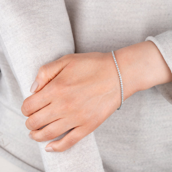 Diamond Tennis Bracelet | White Gold