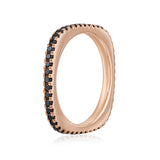 Square Stack Band | Rose Gold