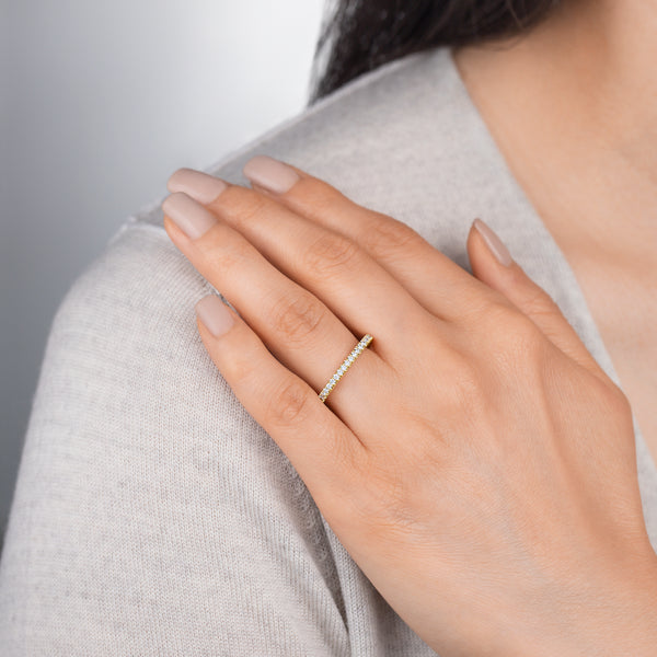 Square Stack Rings | Yellow Gold