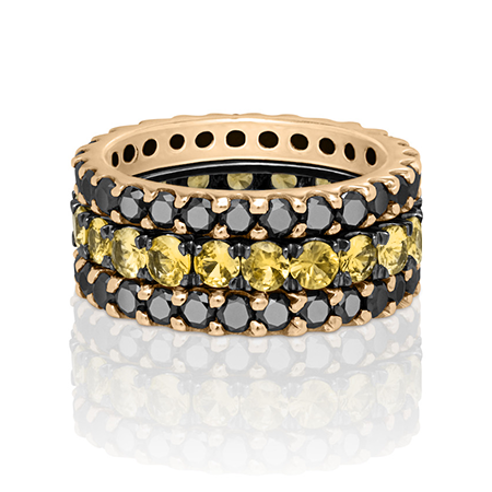 Yellow & Black Gold Stack